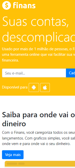 Pagina de Financas